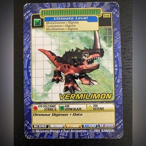 🔴2/$10 SALE🔴 Vermilimon ST-110 2001 Digimon Trading Card